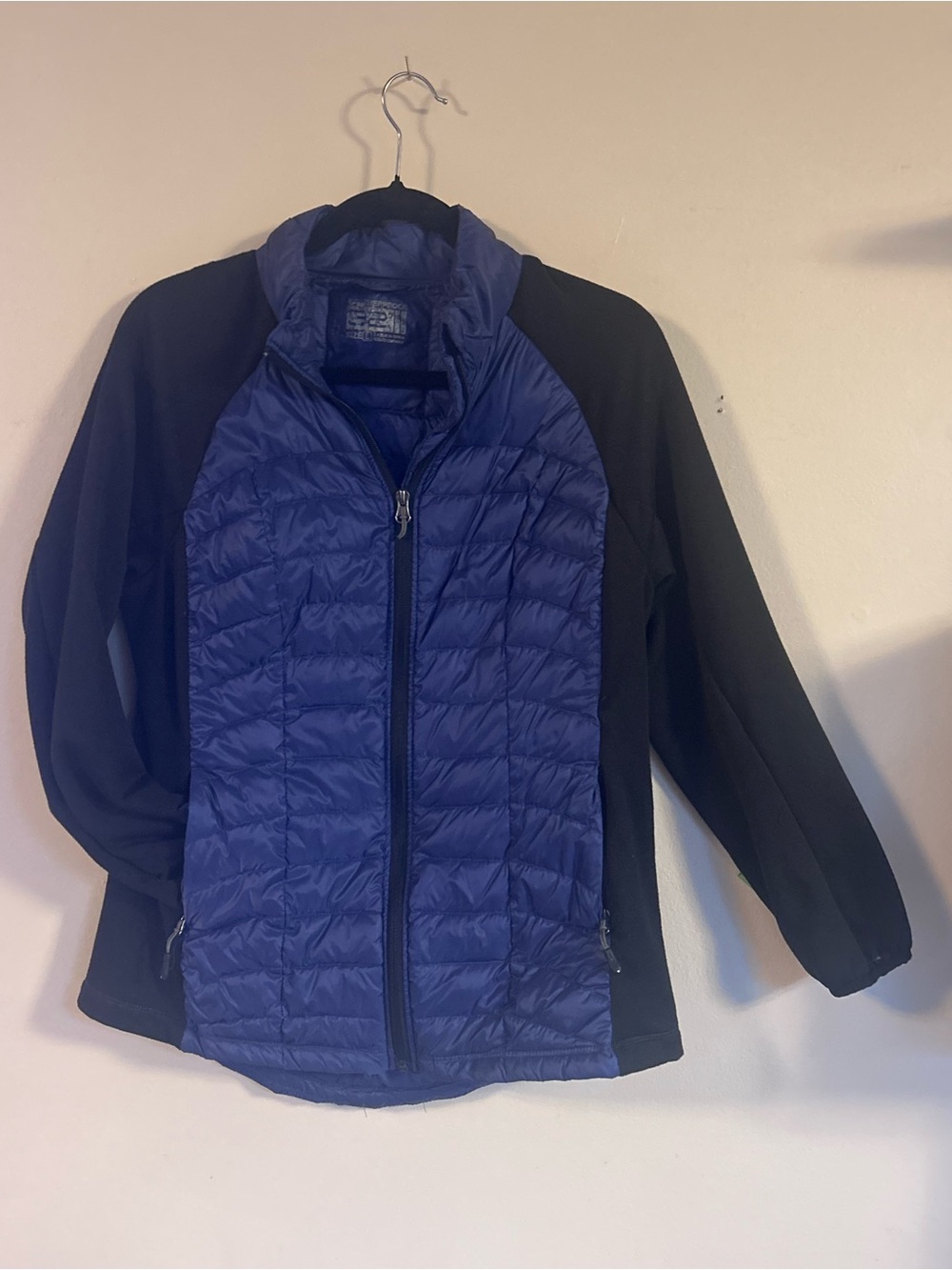 32 Degrees Blue and Black Packable Puffer Jacket - Women